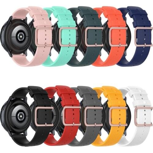 Replacement Silicone Sport Band for Samsung Galaxy Watch Active2 40 44mm Smart Watch strap for Samsung Gear S3 Classic 20MM 22MM