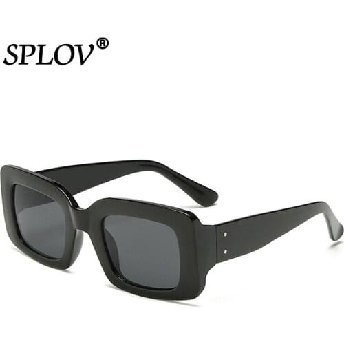 2020 Vintage Retro Small Rectangular Sunglasses Men Brand Designer Fashion Leopard Square Frame Sun Glasses Women UV400 Shades