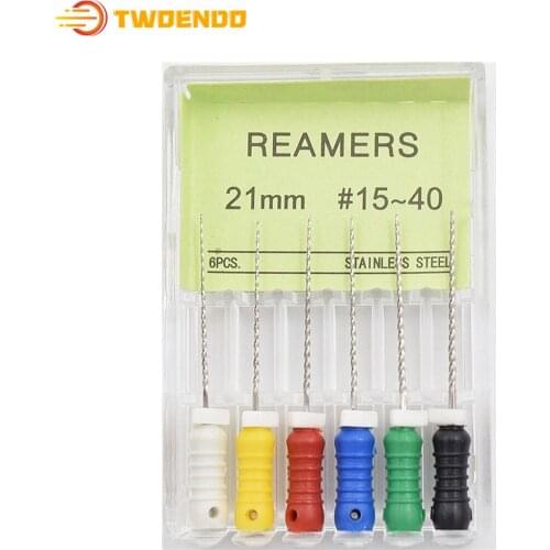 Dental 2boxes Stainless Steel Reamers 21mm 25mm Endo Root Canal Treatment Endodontics