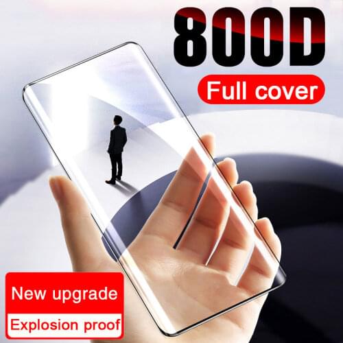 800D Full Cover Tempered Glass For Huawei P40 P30 P20 Pro Lite Screen Protector On Huawei Mate 20 30 Pro Protective Glass Film