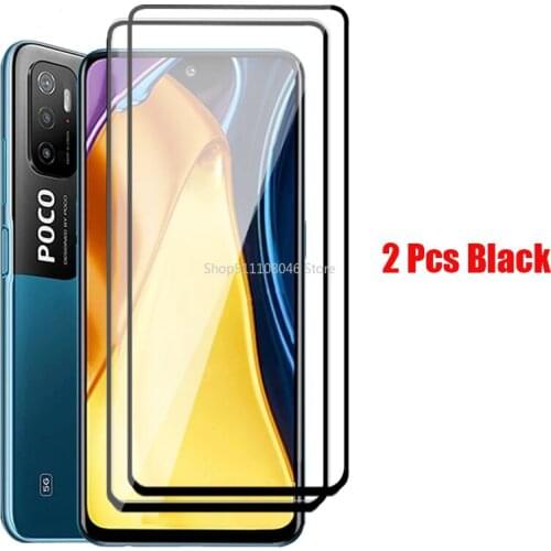2 Pcs Tempered Protective Glass For Xiaomi Poco X3 NFC F3 Glass Screen Protector For Xiaomi M3 Pro 5G Front Film Poco M3Pro