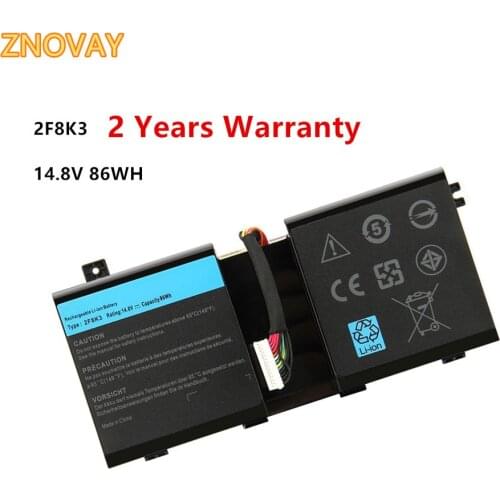 2F8K3 Laptop Battery for Dell Alienware 17 17X 18 18X M18X M17X ALW18D-1788 0KJ2PX 14.8V 86Wh