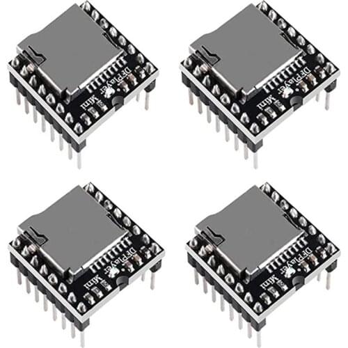 4pcs/lot Mini MP3 Player Module TF Card U Disk Mini MP3 Player Audio Voice Module Board For Arduino DF Play