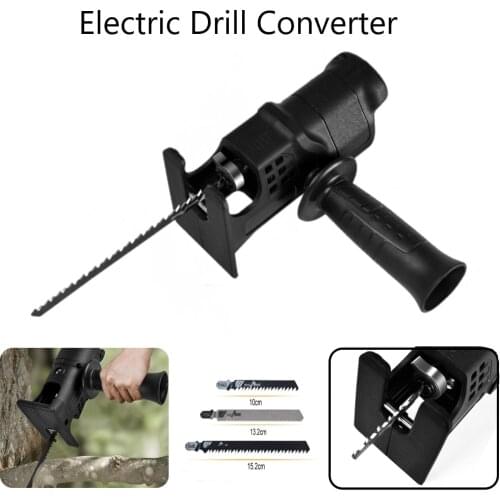 Reciprocating Saw Adapter Electric Drill To Electric Saw Adapters Metal Cutting Tool With Saw Blade Wood Tool Power Adapter