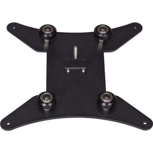BIQU Y Carriage Aluminum Plate Hot Bed Support Build Plate with Wheels For B1 3D Printer Parts