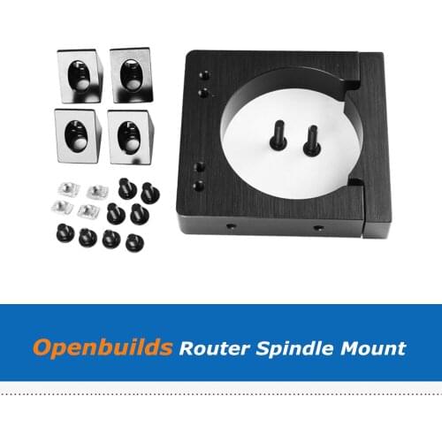 1set Openbuilds 52mm 65mm 71mm Aluminum Router Spindle Mount Kit For CNC 3D Printer DIY Parts