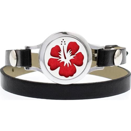 Bracelet for women men kids Pu Leather twist screw 25mm Essential Oil Locket Perfume locket Aroma Bracelet Tree of life Unicorn