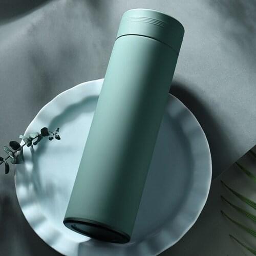 Bottle Scrub Cup School Women Men Brief Insulated Wide Mouth Classic Coated Travel Water Bottle-30