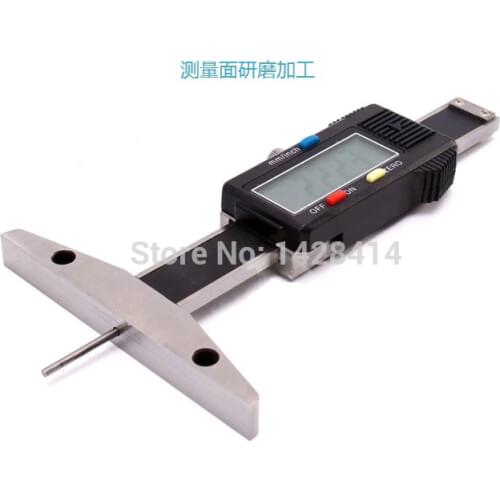 0-30mm*1.5mm Digital Depth Gauge with 2 assembly hole on base and Slim Rod electronic Digital Depth Gauges with Thin Rod