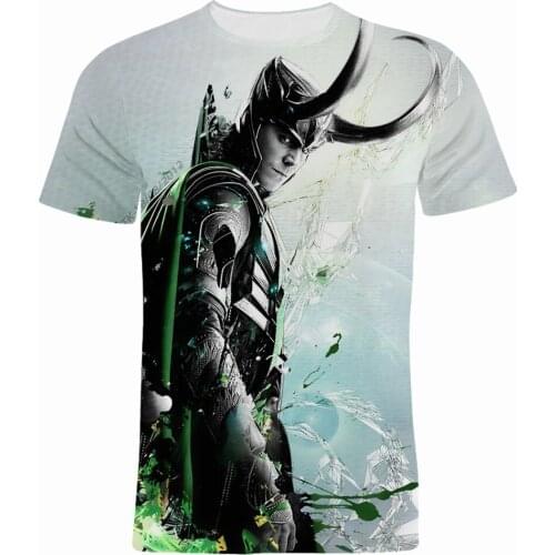 Oversize T Shirt Men Marvel Loki Laufeyson 3D Printed Summer Women Clothing Short Sleeve Cool Casual Children Tee Tops