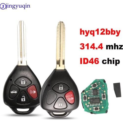 Jingyuqin 10ps HyQ12BBY 314.4 Mhz ID67 3/4 B Car Remote Key for Toyota Camry Avalon Corolla Matrix RAV4 Yaris Venza tC/xA/xB/xC