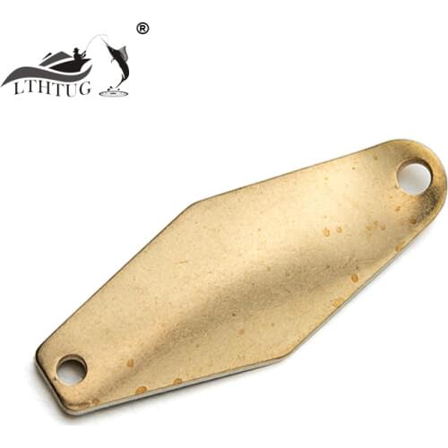 CARDIFF Wobble Swimmer 2.5g 30mm LTHTUG Pesca Copper Unpainted Spoon Bait Blank Metal Fishing Lure Hard Baits DIY Spoon