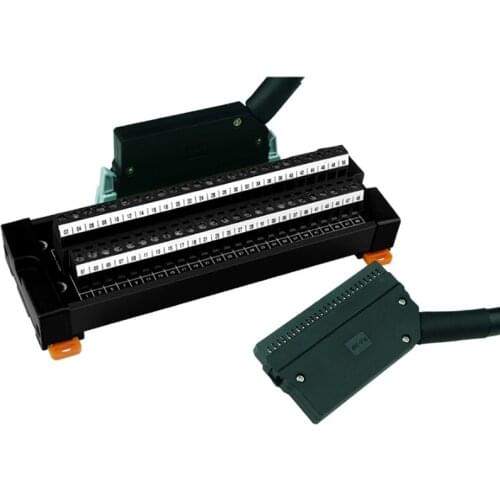 PLC-40P connector MIL data cable 50-pin terminal block PLC connection line with connector 50-pin adapter board plug