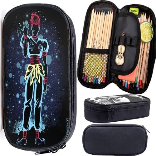 HUNTER HUNTER Cosmetic Bags Hisoka Boys Girls School Supplies Storage Bags Pencil Case Women Men Fashion Makeup Bag