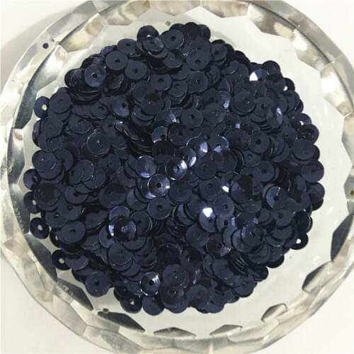 50g(10000pcs) 4mm Dark Ink Blue Color CUP round loose sequins Paillette sewing Wedding craft good quality Free Shipping