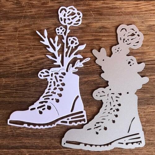 Metal Cutting Dies For Scrapbooking Flower SHoes Stencil Craft Paper Knife Mould Blade Punch Card Making Die Cut