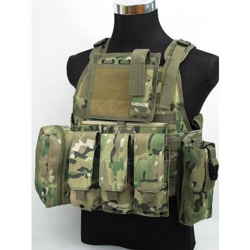 FSBE LBV Load Bearing Molle Assault Vest Multi Camo