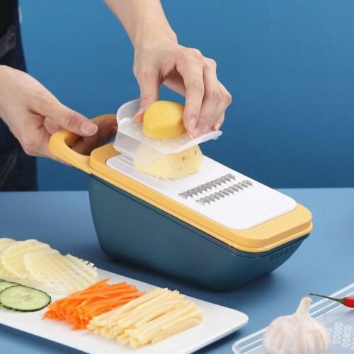 Plastic 5 in 1 Grater Gadget Cooking Vegetable Drainer Cutting Tools Potatos Garlic Cucumber Kitchen Accessories Drying Box