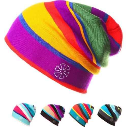 SN.SU.SK Women Winter Knitted Hats Gorro Beanie For Men Women Beanies Mask Ski Hat Bonnet Sport Skiing Chapeu Fashion Cap
