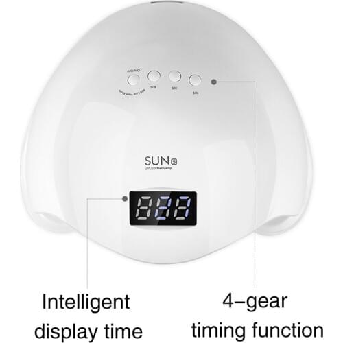 Nail Light Treatment Machine Led Baking Lamp Quick-drying Nail Lamp Intelligent Induction Nail Baking Lamp Dryer White EU