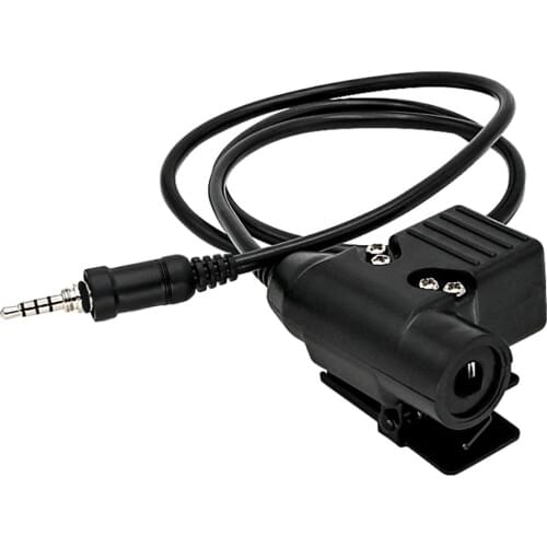 U94 1 pin ptt tactical headset military adapter plug for Yaesu Vertex VX-6R VX-7R VX6R VX7R FT-270 VX-127 VX-170 walkie talkie