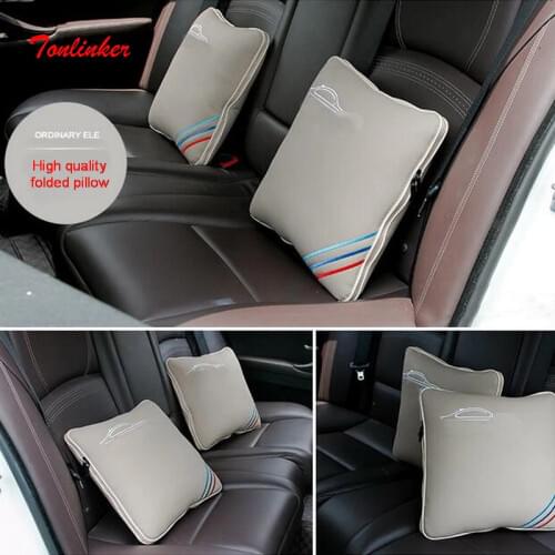 Tonlinker 1 PCS Cars Multifunction Dual Pillow Quilt Folded Pillow Cover Case Stickers For Bmw 1 3 5 Series X1 X3 X5X6 M GT