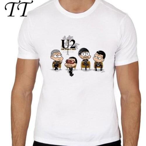 U2 t shirt Men anime T-Shirt Men Tops boy male t-shirt top Tee Clothes TMM954