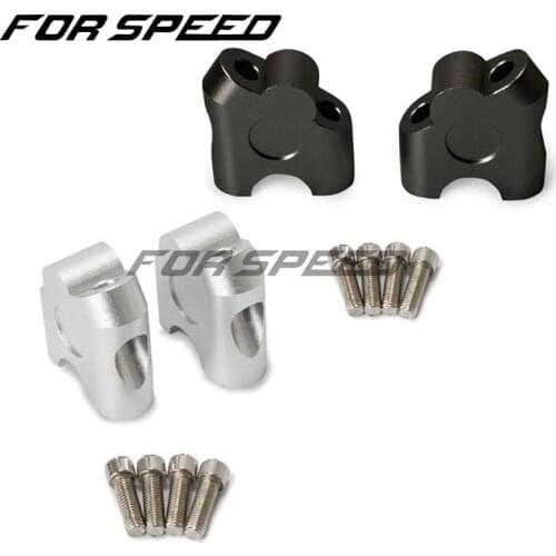 Universal Anodized 2 Inch Pivoting Motorcycle Handlebar Handle Bar Riser For 7/8 22mm fat handleBars Clamp
