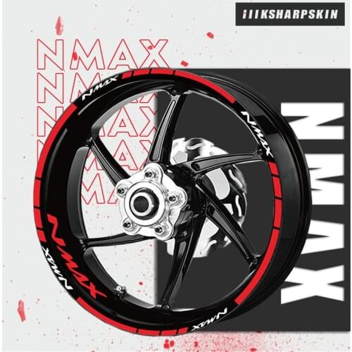 Waterproof wheel stickers reflective stripe tire decoration stickers motorcycle quality stickers FOR YAMAHA NMAX
