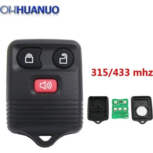 Replacemen keyless entry High quality Remote Key 3 Button 315mhz OR 433MHZ For Ford with electronics and battery Remote keys