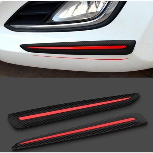 1 Pair Car Bumper Corner Guard Anti-Scratch Protective Strips Trim Sticker