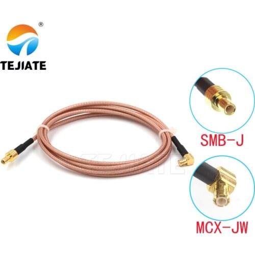 1PCS TEJIATE Adapter Cable SMB To MCX Type SMBJ Convert MCXJW 8-90CM 1M 1.5M 2M Length Connector RG316 Wire