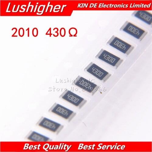 100PCS 2010 SMD Resistor 3/4W 1% 430R 430 Ohm 430ohm 4300