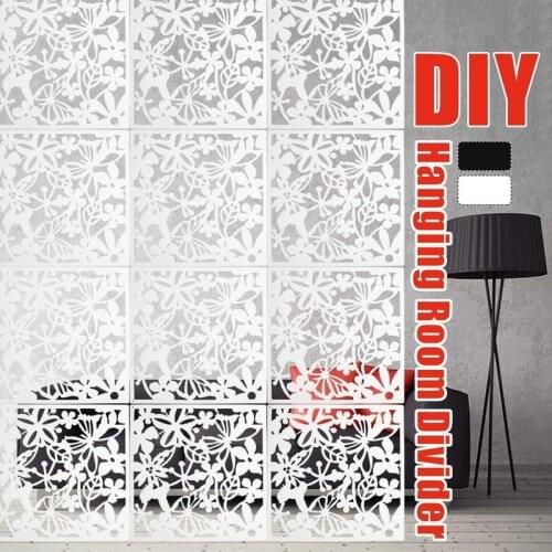 12pcs For Home Fashion Butterfly Bird Flower Hanging Screen Partition Divider Panel Room Curtain Home White/Black