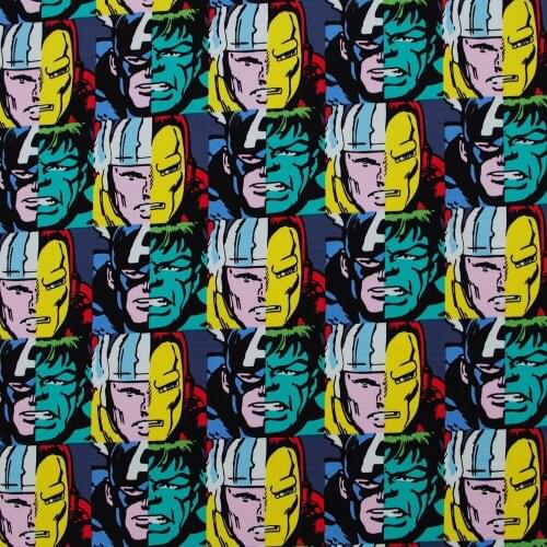 145cmx50cm Cotton Canvas Fabric for handmad, bed, bag, curtain -Cartoon, Soldiers