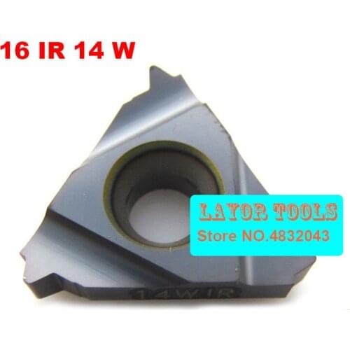 16IR 14 W Carbide Threading Inserts Internal Threading Insert Indexable Lathe Inserts for Threaded Lathe Holder