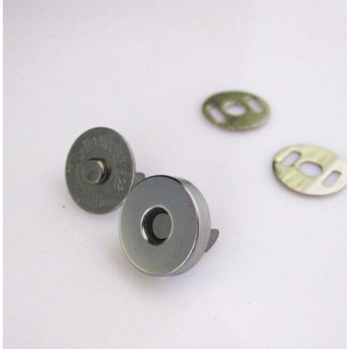 50Sets 18*4.5mm Black color Gunmetal Buttons Magnetic Purse Snap Clasps/ Closure for Purse Handbag