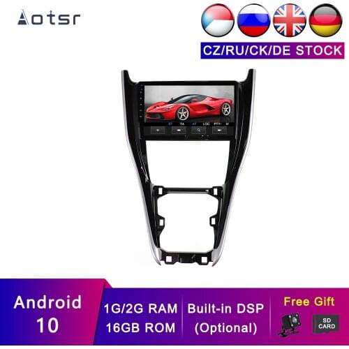 AOTSR Android 10 Car Navigation Tracker For Toyota Harrier 2013-2019 Car GPS Tape Recorder Multimedia Player Stereo Head Unit