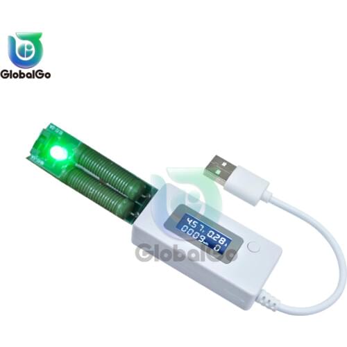 Digital USB Mobile Power Charging Current Voltage Tester Meter USB Charger Doctor Voltmeter Ammeter Load Resistance Switch