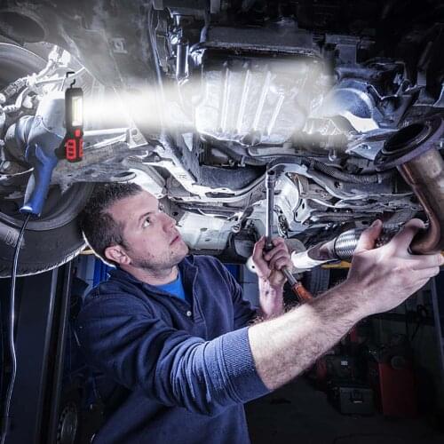 COB LED Magnetic Work Light Car Garage Mechanic Home Rechargeable Torch Lamp E7