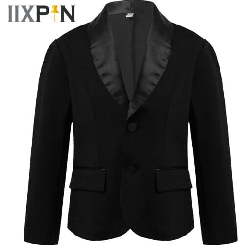 Kids Formal Dress Blazer Boys Suits Coat Jacket Flower Boy Wedding Tuxedo Childrens Blazers Prom Party Host Performance Costume