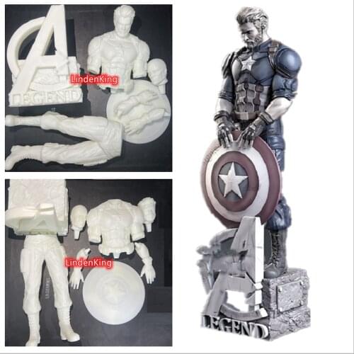 American Man Action Figure 27cm 3D Printing Figure Garage Kit GK Model Unpainted Model High quality , Gift To Painte A004