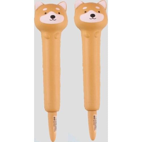 2pcs Shiba Inu decompression pen cute creative cartoon students use decompression gel pen