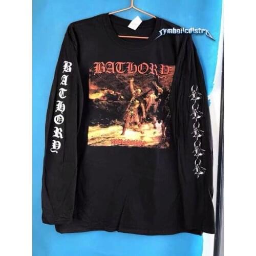 GILDAN HA40 210g 100%Cotto Adult Round Neck Long Sleeve T Shirt Hip Hop, Rock, Metal, Straight Breathable No Touch Print Process