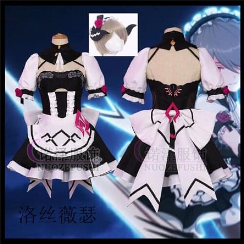 2020 Honkai Impact 3rd Rita Rossweisse Sexy maid outfit Cute Cosplay costume lovely women Dress free shipping