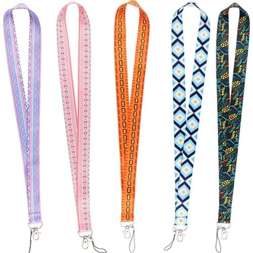 MD785 DMLSKY Bohemia Lanyard for Key Neck Strap lanyard Card ID Badge Holder Key Chain Key Holder Hang Rope Key Ring Accessories