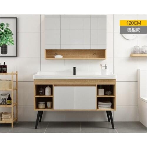 Bathroom cabinet combination simple modern bathroom mirror cabinet bathroom one wash basin washstand bathroom set