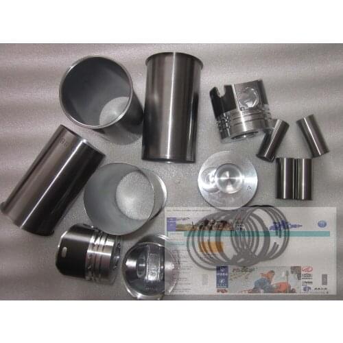 Set of piston groups with gaskets kit, including the cylinder head gasket for Laidong KM4L23BT for tractor like Luzhong series