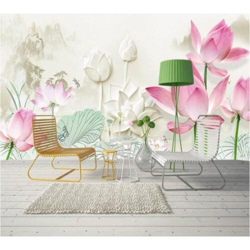 Mural Wall Art Wall Decor Ideas 3d Home Wallpaper Hd Chinese Ink Lotus Photo Wallpaper for Bedroom Sitting Room Decor Restaurant