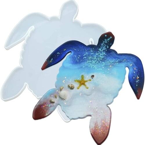 New Turtle Shape Silicone Resin Tray Mold Resin Casting Molds for Fruit Tray Board Home Decoration Resin Ocean Wave Painting Art